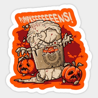 Pumpkin Spice Zombies Sticker